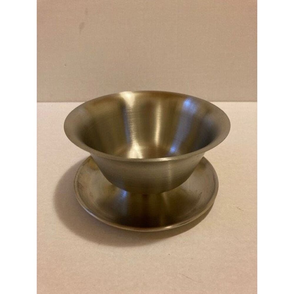 Purinox 18/8 Stainless Steel Serving Bowl 3” H, Made in Italy
